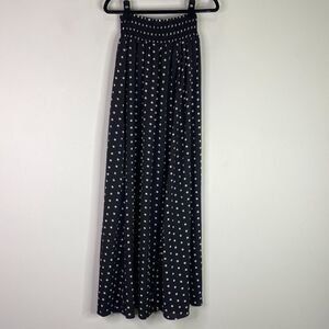 L'ATISTE by Amy Polka Dot Summer Beach Maxi Skirt Women's Size Small